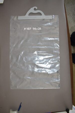 #107 HANGING PRESCRIPTION BAGS 14 X 21