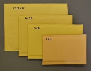 BUBBLE ENVELOPES 4" X 8"