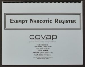 EXEMPT NARCOTIC REGISTER