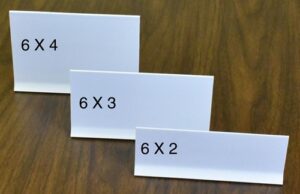 ADHESIVE BASE SHELF DIVIDER 6 x 2