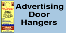 ADVERTISING DOOR HANGERS