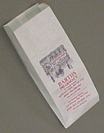 Gusset Prescription Bags With Imprint