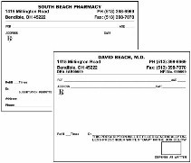 IMPRINTED PRESCRIPTION BLANKS