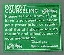 PATIENT COUNSELING SIGNS