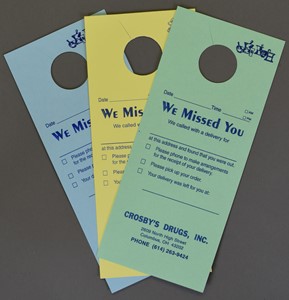 Delivery DOOR HANGERS