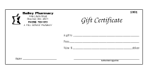 GIFT CERTIFICATES