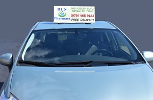 TOP OF CAR ADVERTISING SIGN (MAGNETIC)