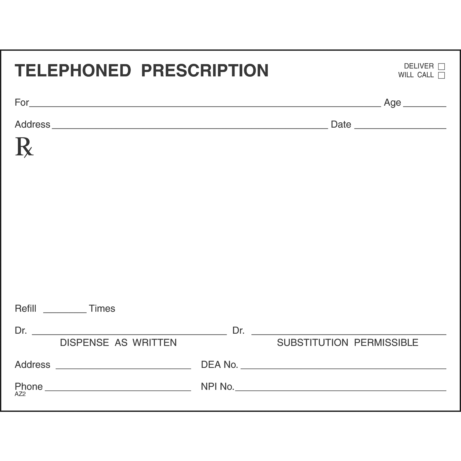 SINGLE STOCK PRESCRIPTION BLANKS - Colored Paper - Image 4