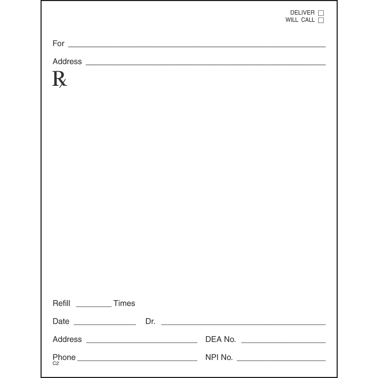 SINGLE STOCK PRESCRIPTION BLANKS - Colored Paper - Image 6