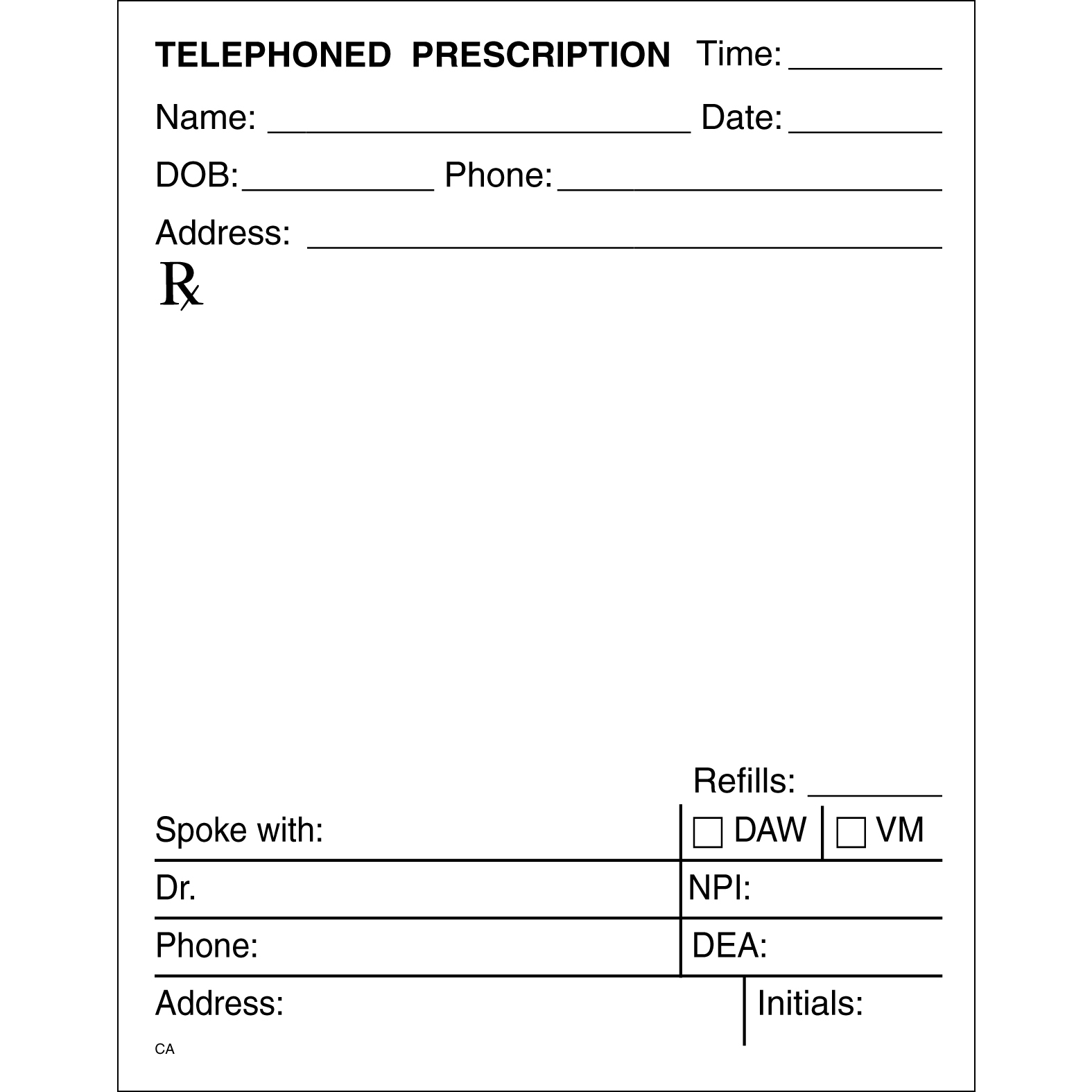 SINGLE STOCK PRESCRIPTION BLANKS - Colored Paper - Image 7