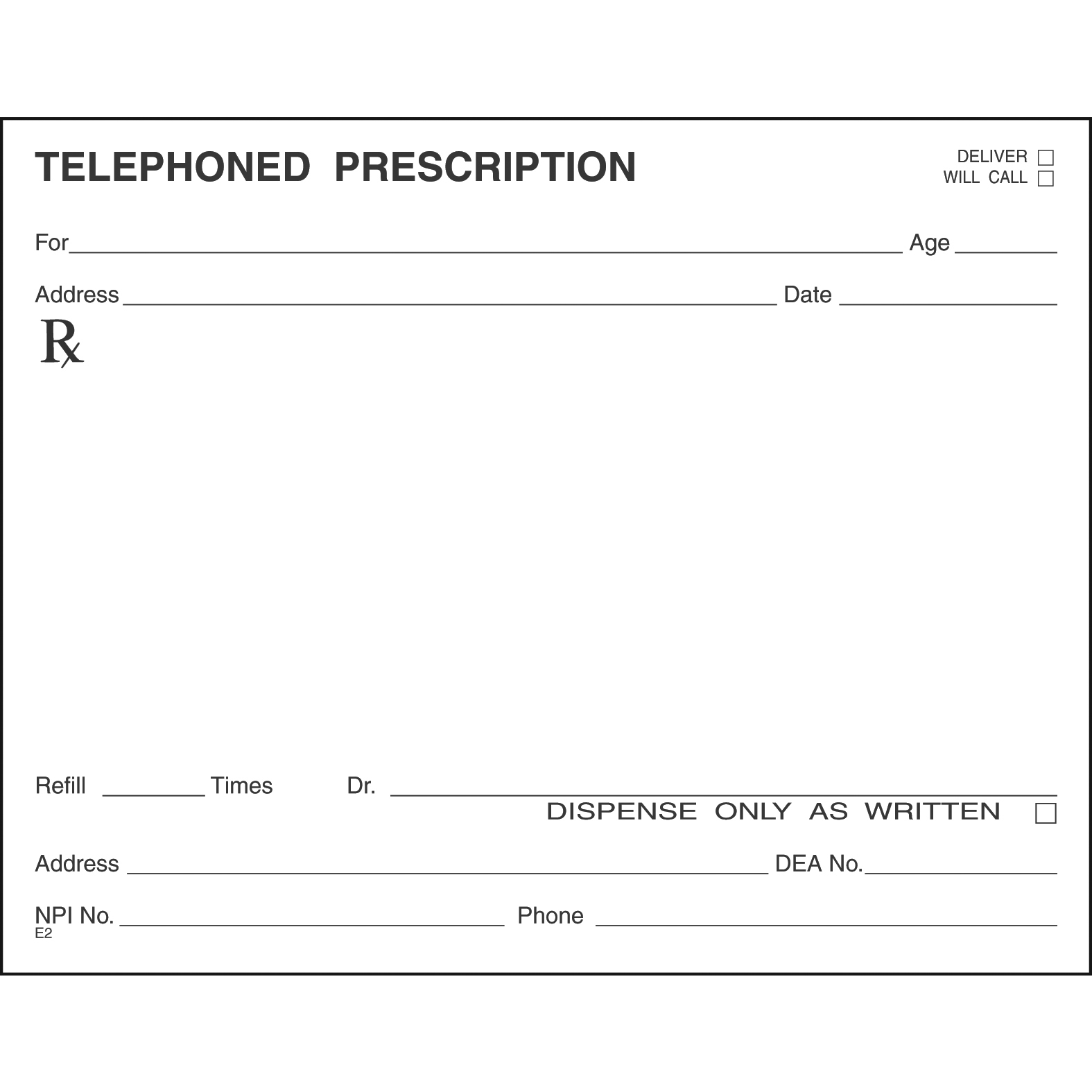 SINGLE STOCK PRESCRIPTION BLANKS - Colored Paper - Image 8