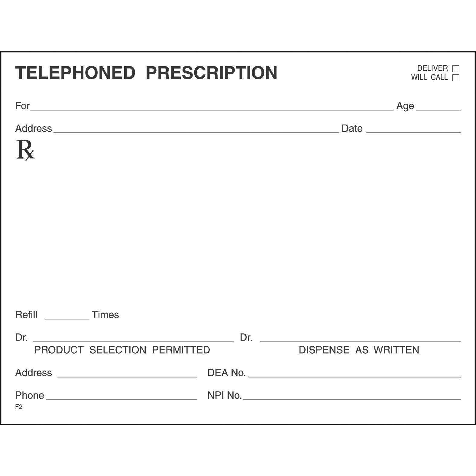SINGLE STOCK PRESCRIPTION BLANKS - Colored Paper - Image 9