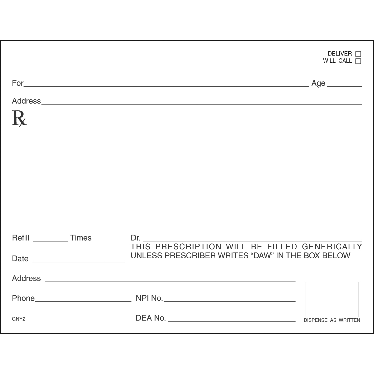 SINGLE STOCK PRESCRIPTION BLANKS - Colored Paper - Image 11