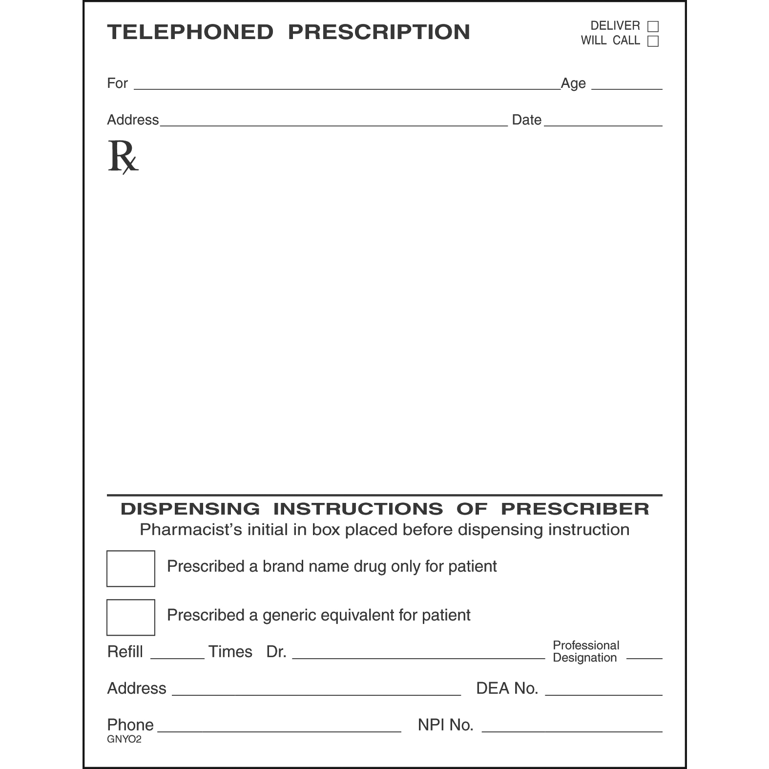 SINGLE STOCK PRESCRIPTION BLANKS - Colored Paper - Image 12