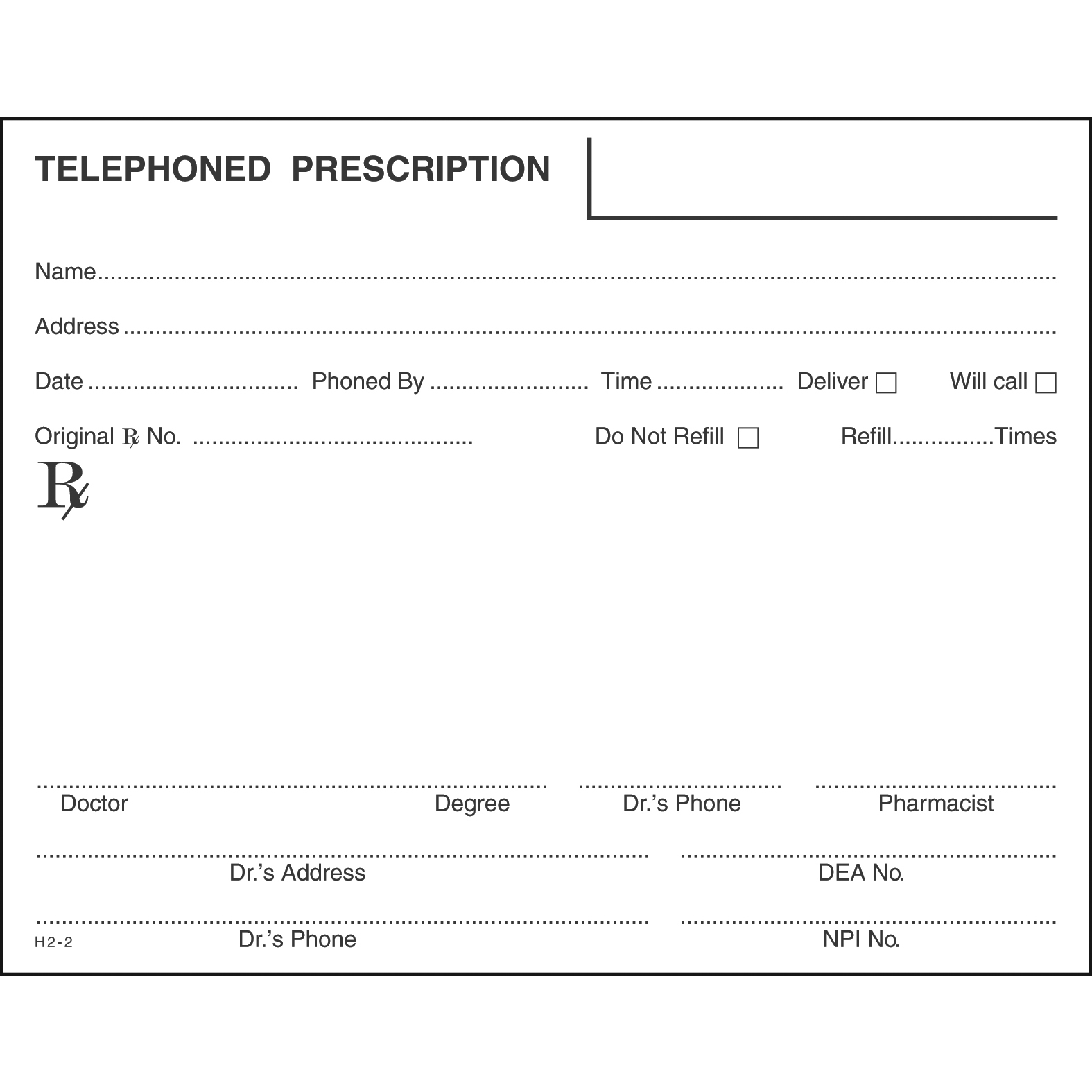 SINGLE STOCK PRESCRIPTION BLANKS - Colored Paper - Image 13