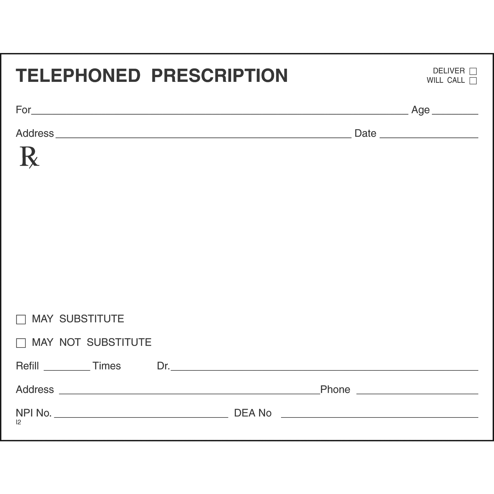 SINGLE STOCK PRESCRIPTION BLANKS - Colored Paper - Image 14