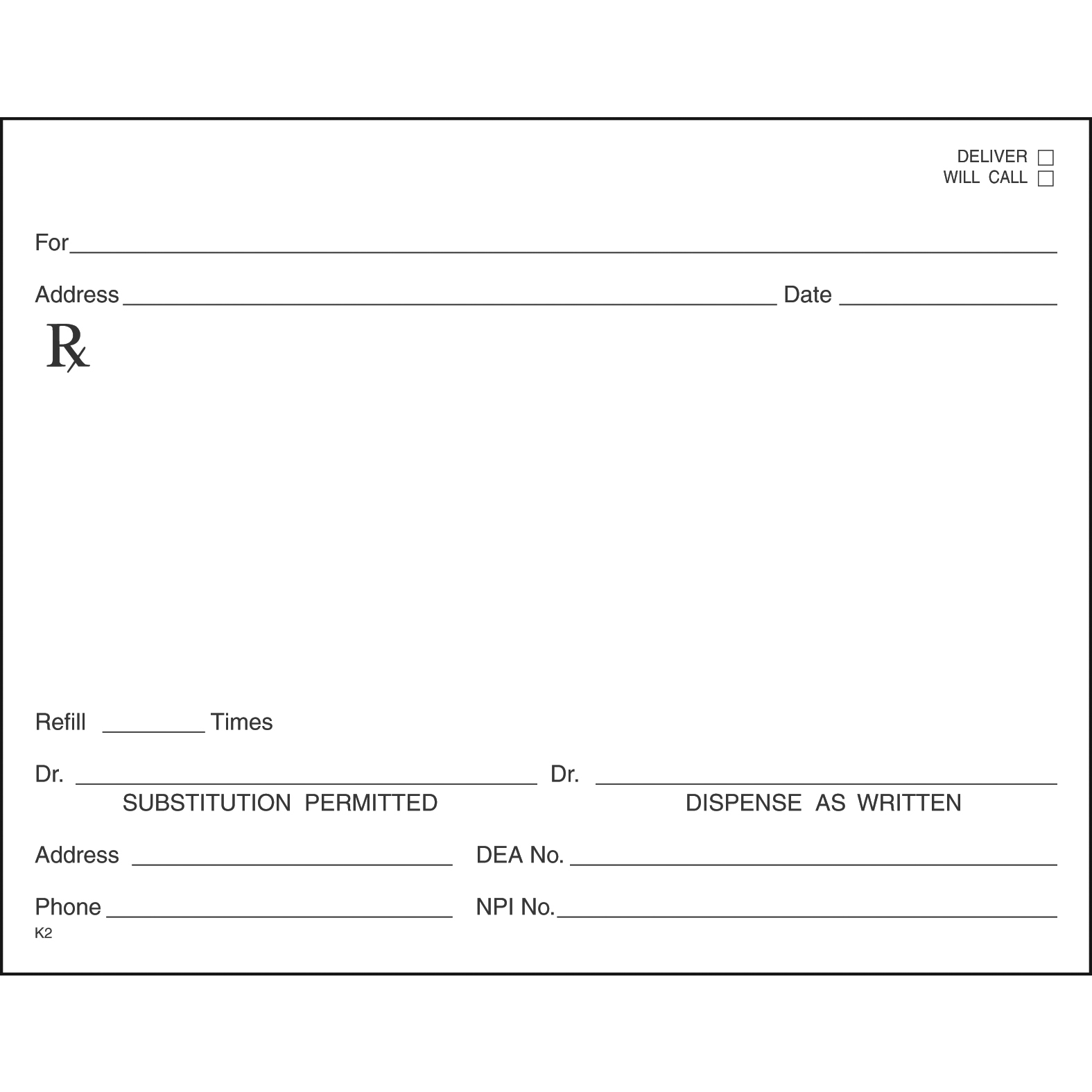 SINGLE STOCK PRESCRIPTION BLANKS - Colored Paper - Image 15