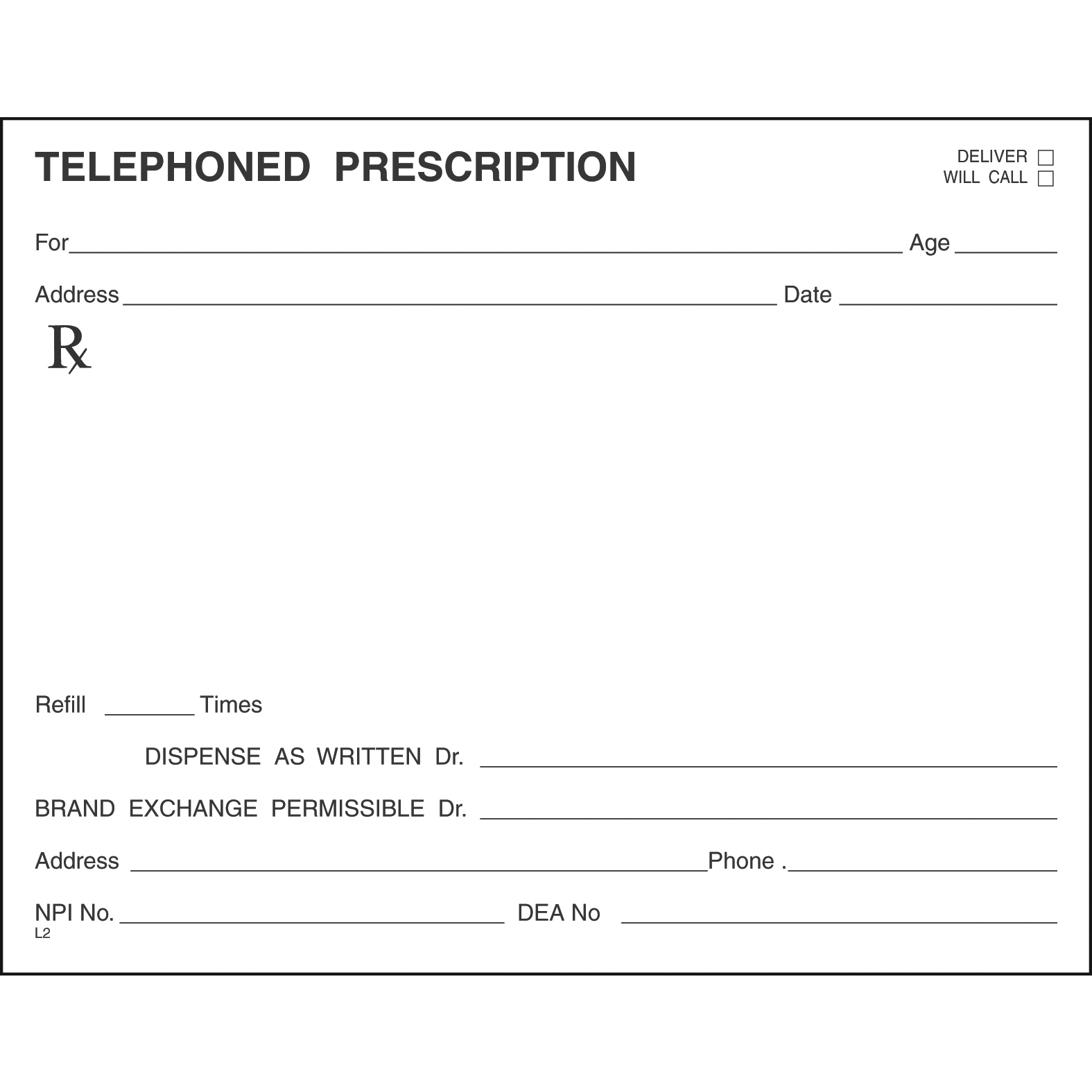 SINGLE STOCK PRESCRIPTION BLANKS - Colored Paper - Image 16