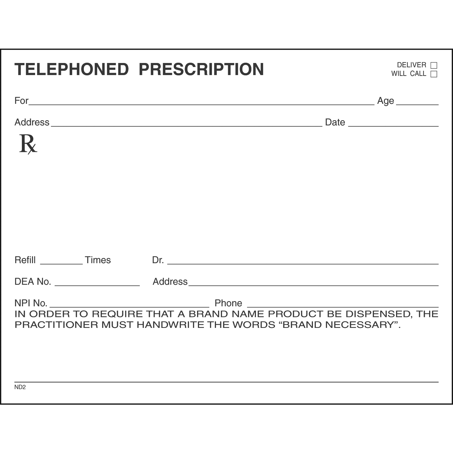 SINGLE STOCK PRESCRIPTION BLANKS - Colored Paper - Image 18