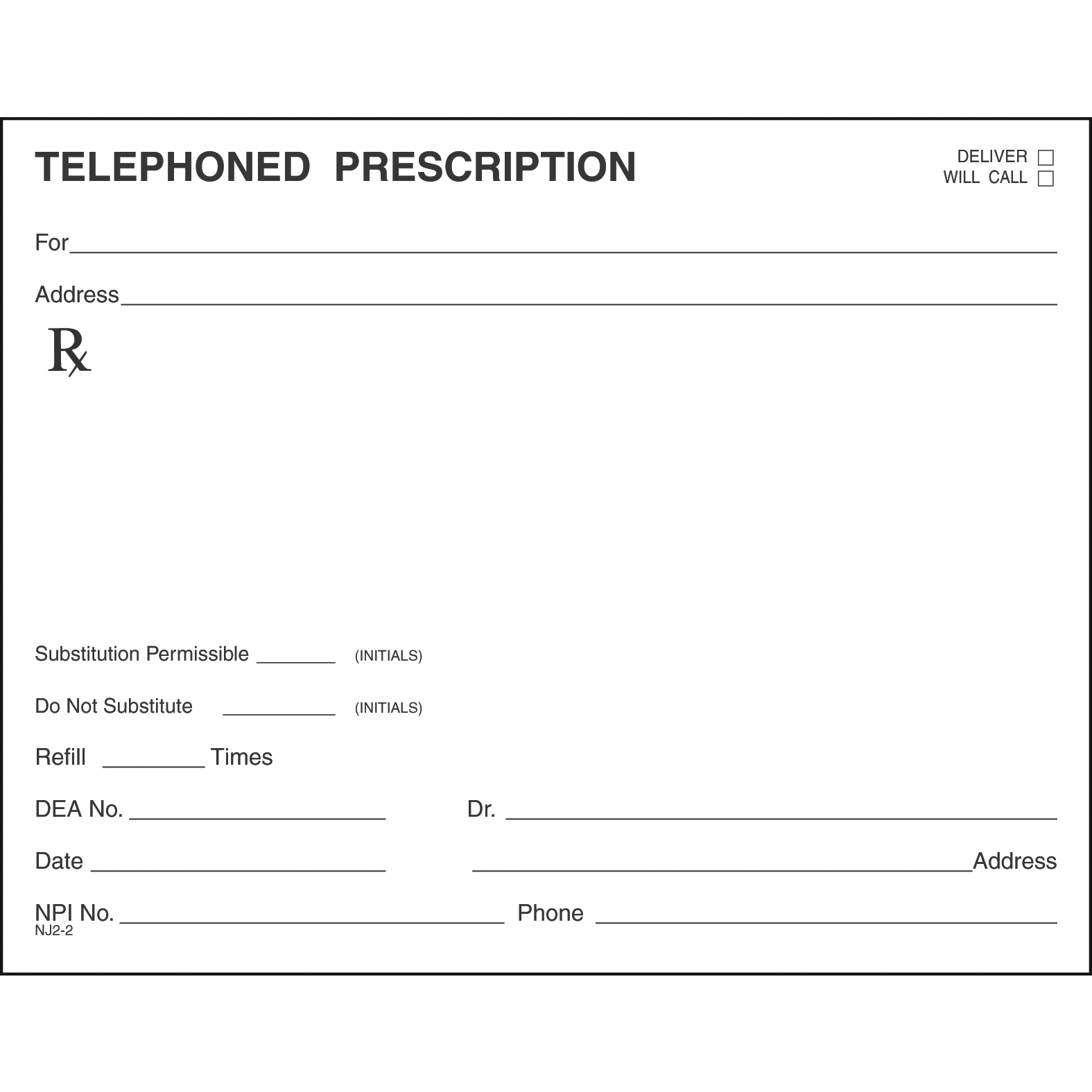 SINGLE STOCK PRESCRIPTION BLANKS - Colored Paper - Image 19
