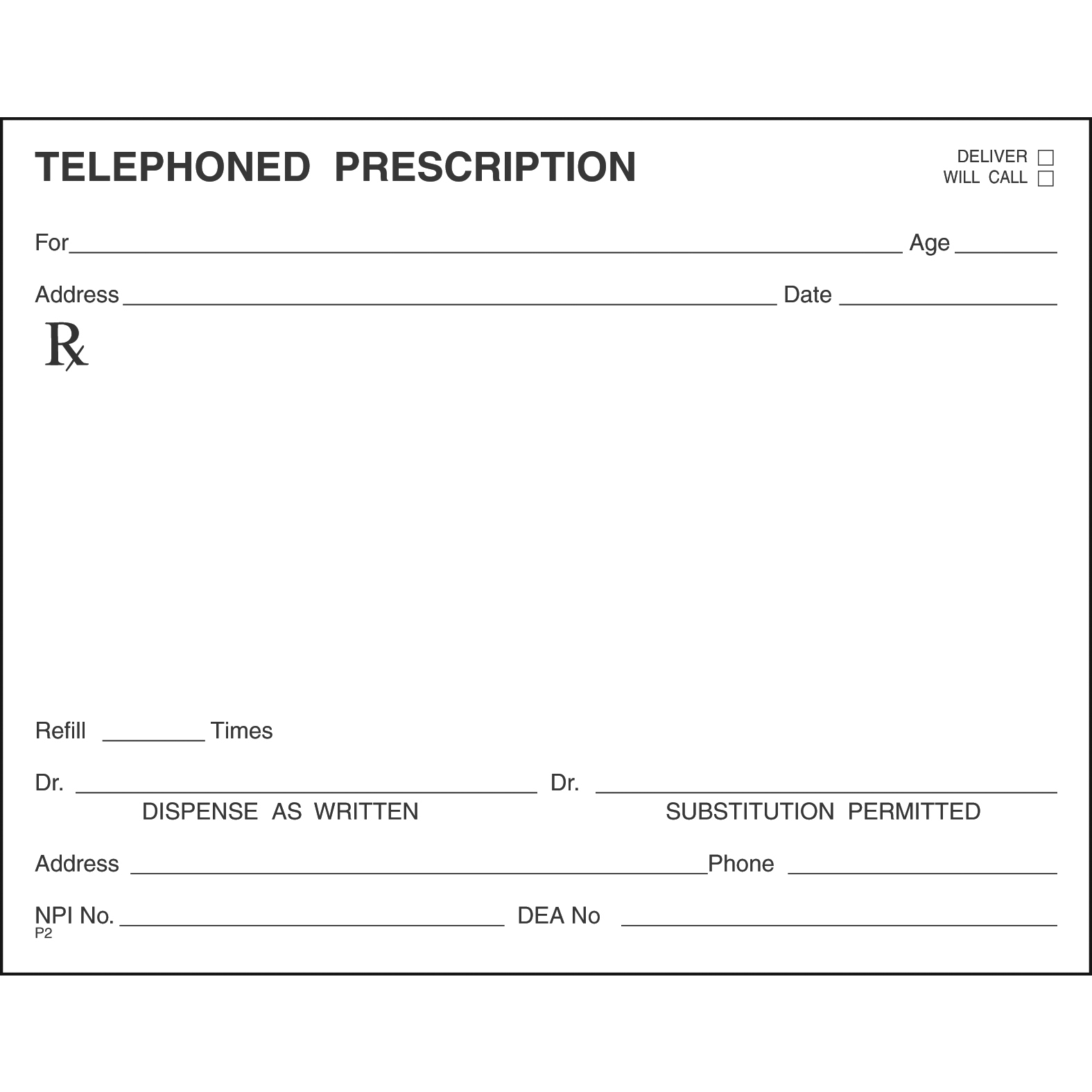 SINGLE STOCK PRESCRIPTION BLANKS - Colored Paper - Image 21