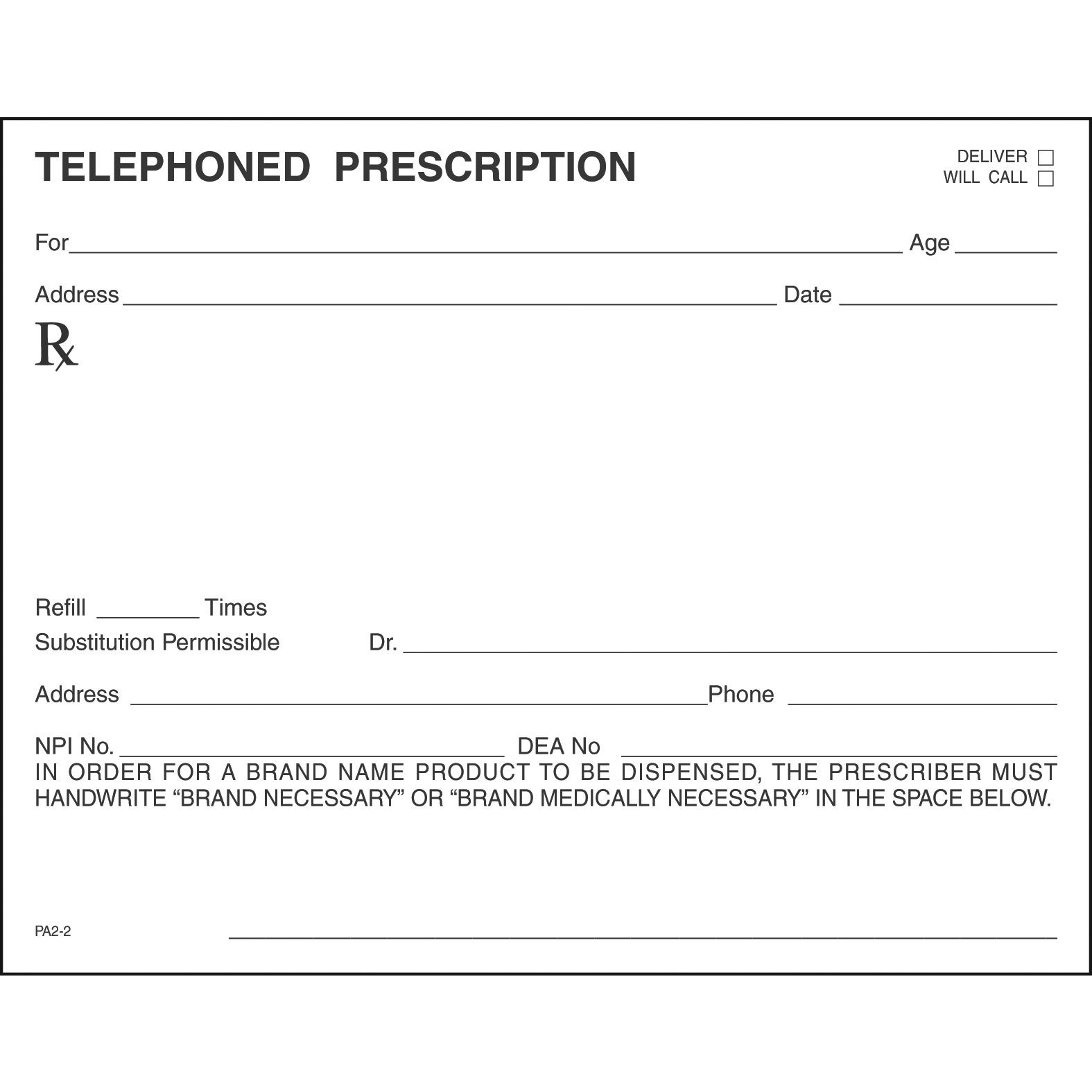 SINGLE STOCK PRESCRIPTION BLANKS - Colored Paper - Image 22