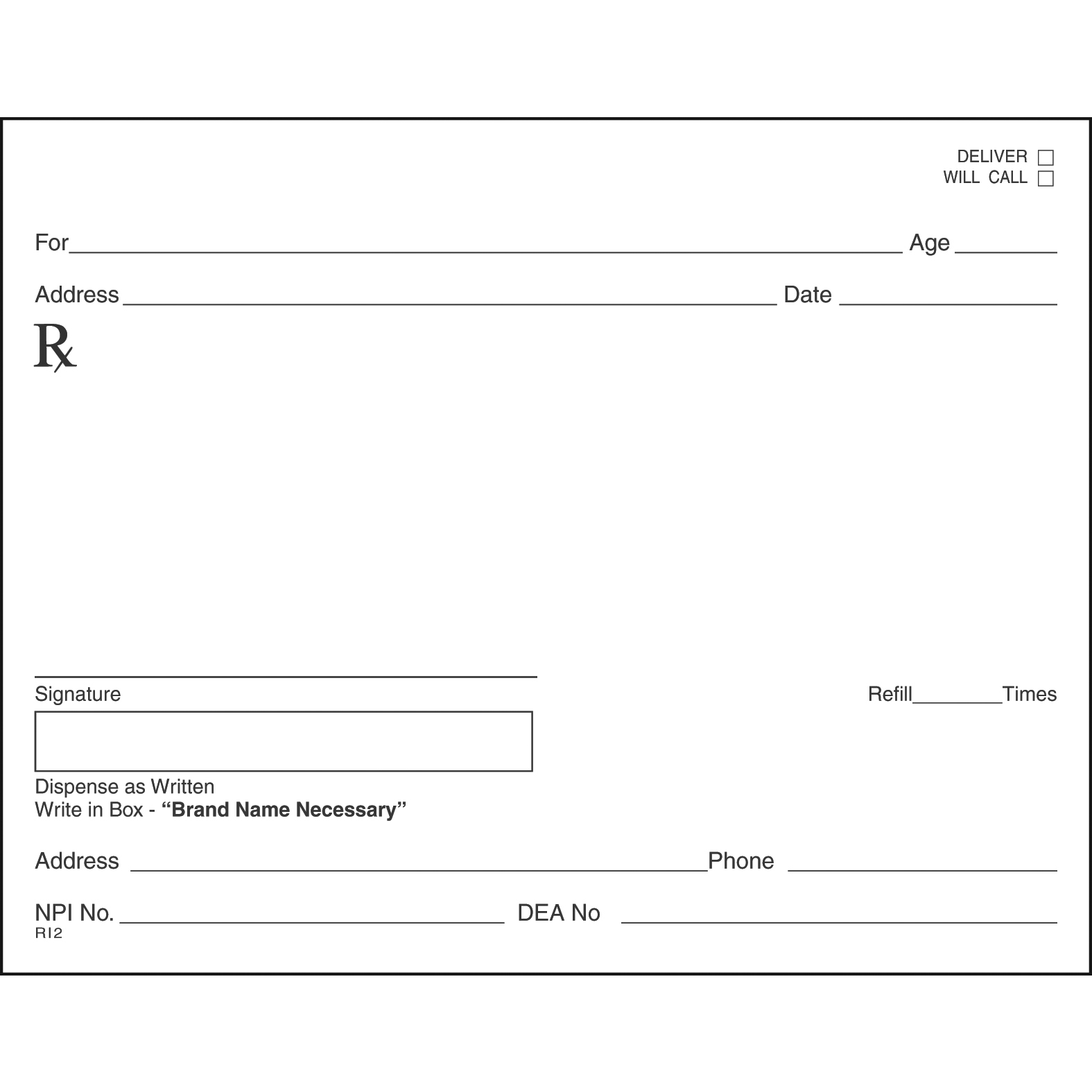 SINGLE STOCK PRESCRIPTION BLANKS - Colored Paper - Image 24