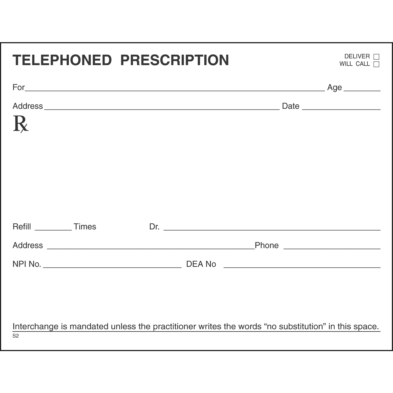 SINGLE STOCK PRESCRIPTION BLANKS - Colored Paper - Image 25
