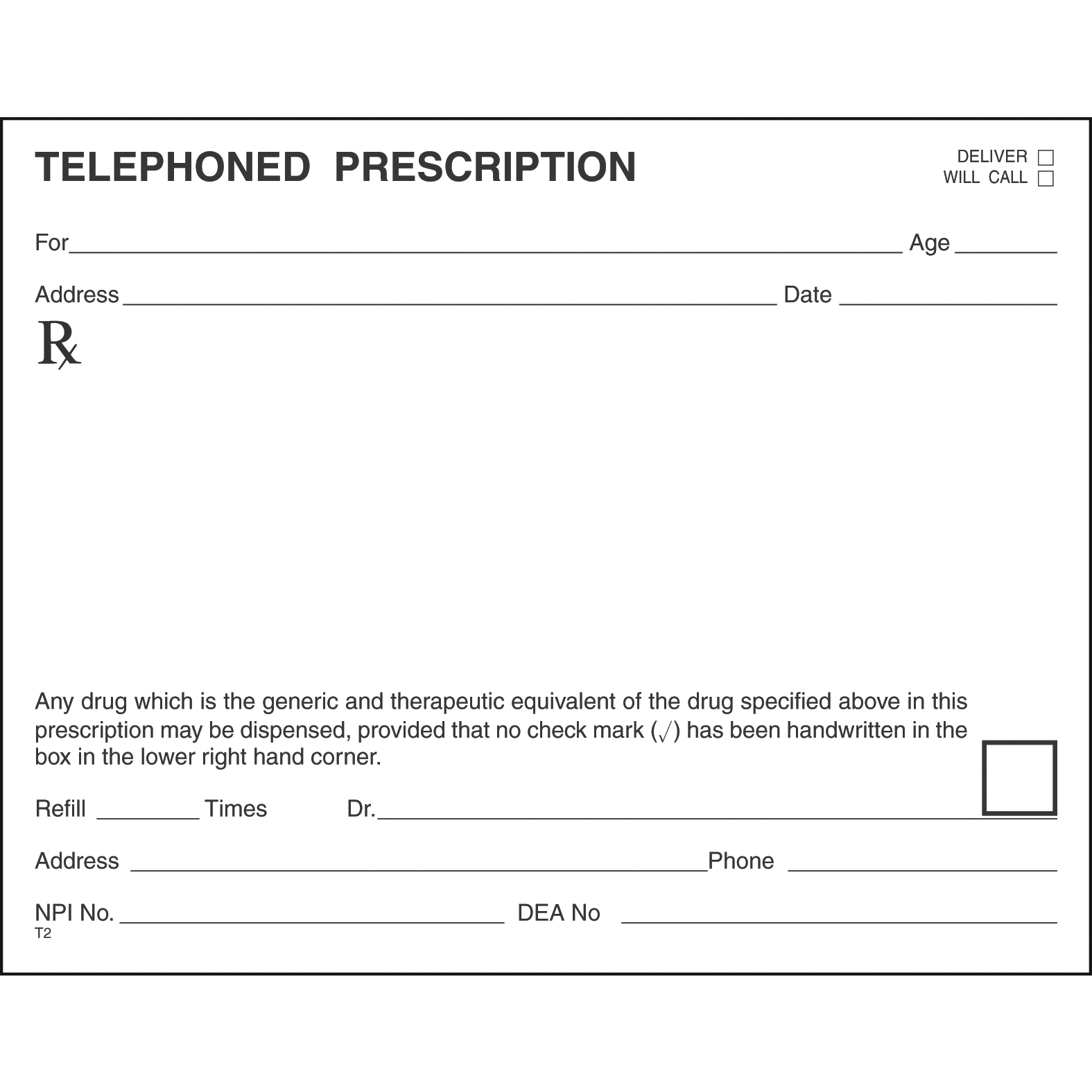 SINGLE STOCK PRESCRIPTION BLANKS - Colored Paper - Image 26