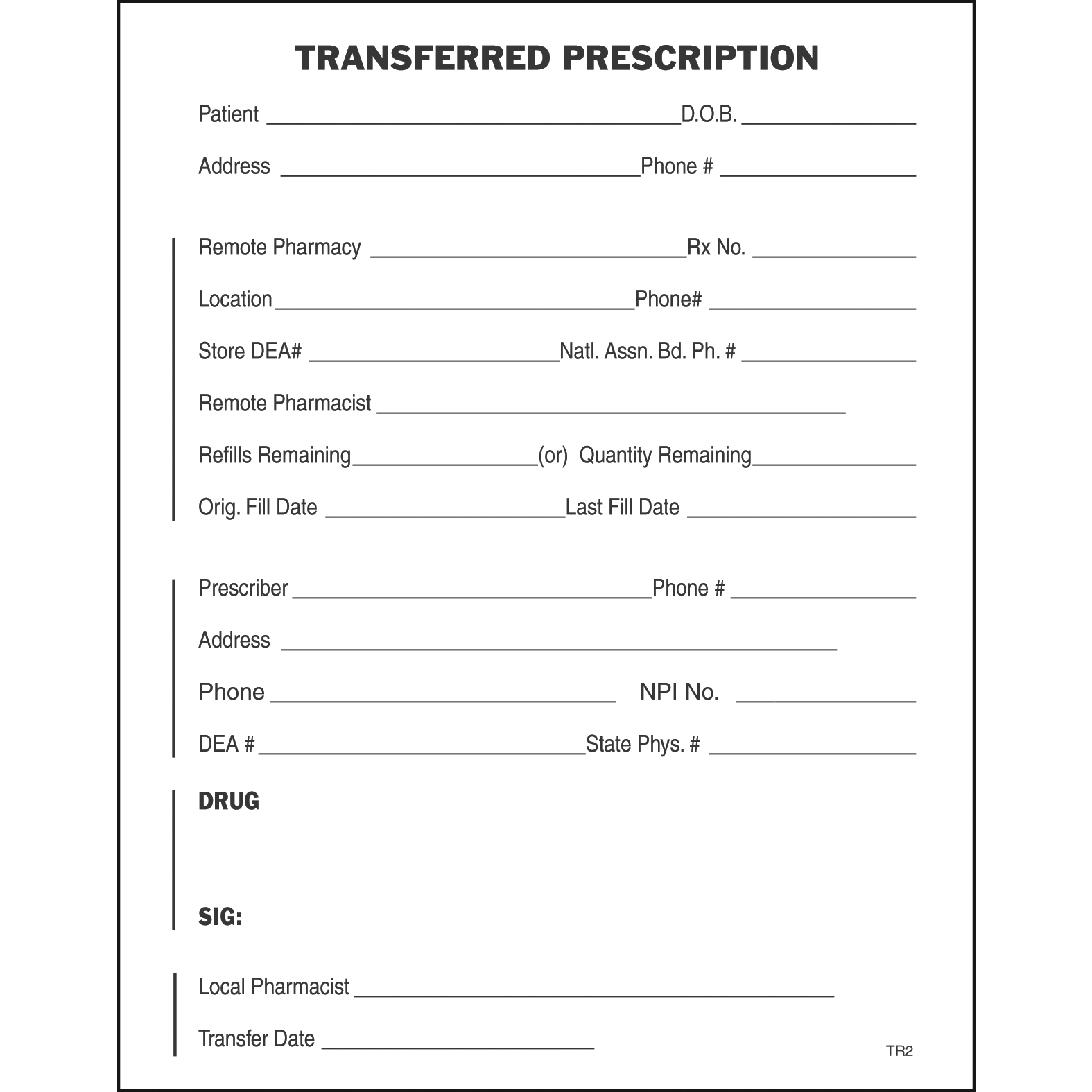SINGLE STOCK PRESCRIPTION BLANKS - Colored Paper - Image 27