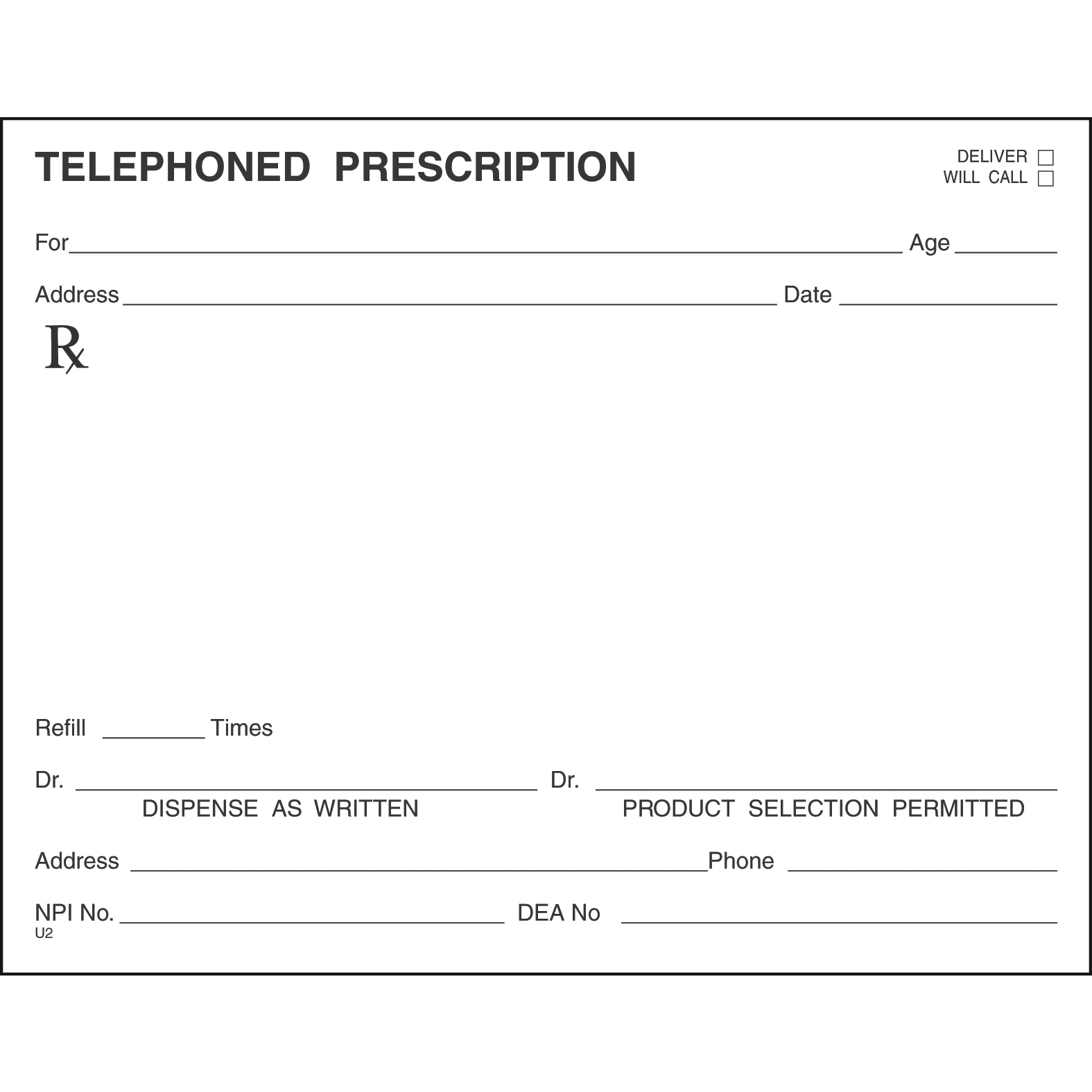 SINGLE STOCK PRESCRIPTION BLANKS - Colored Paper - Image 30